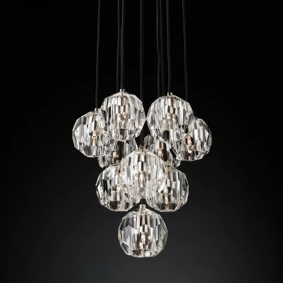 Boule De Cristal Round Cluster Chandelier