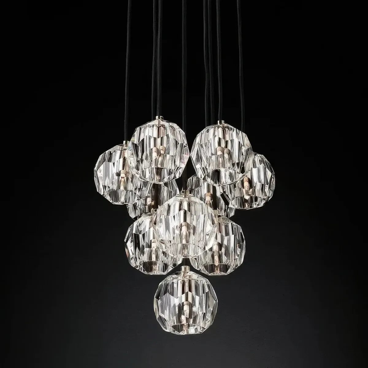 Boule De Cristal Round Cluster Chandelier