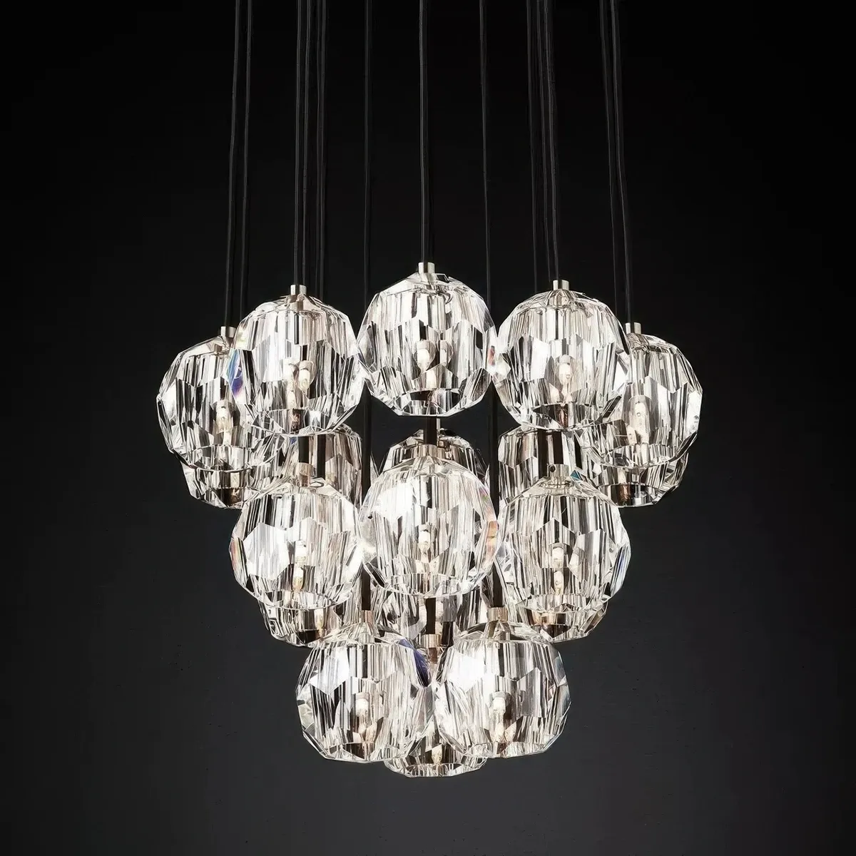 Boule De Cristal Round Cluster Chandelier