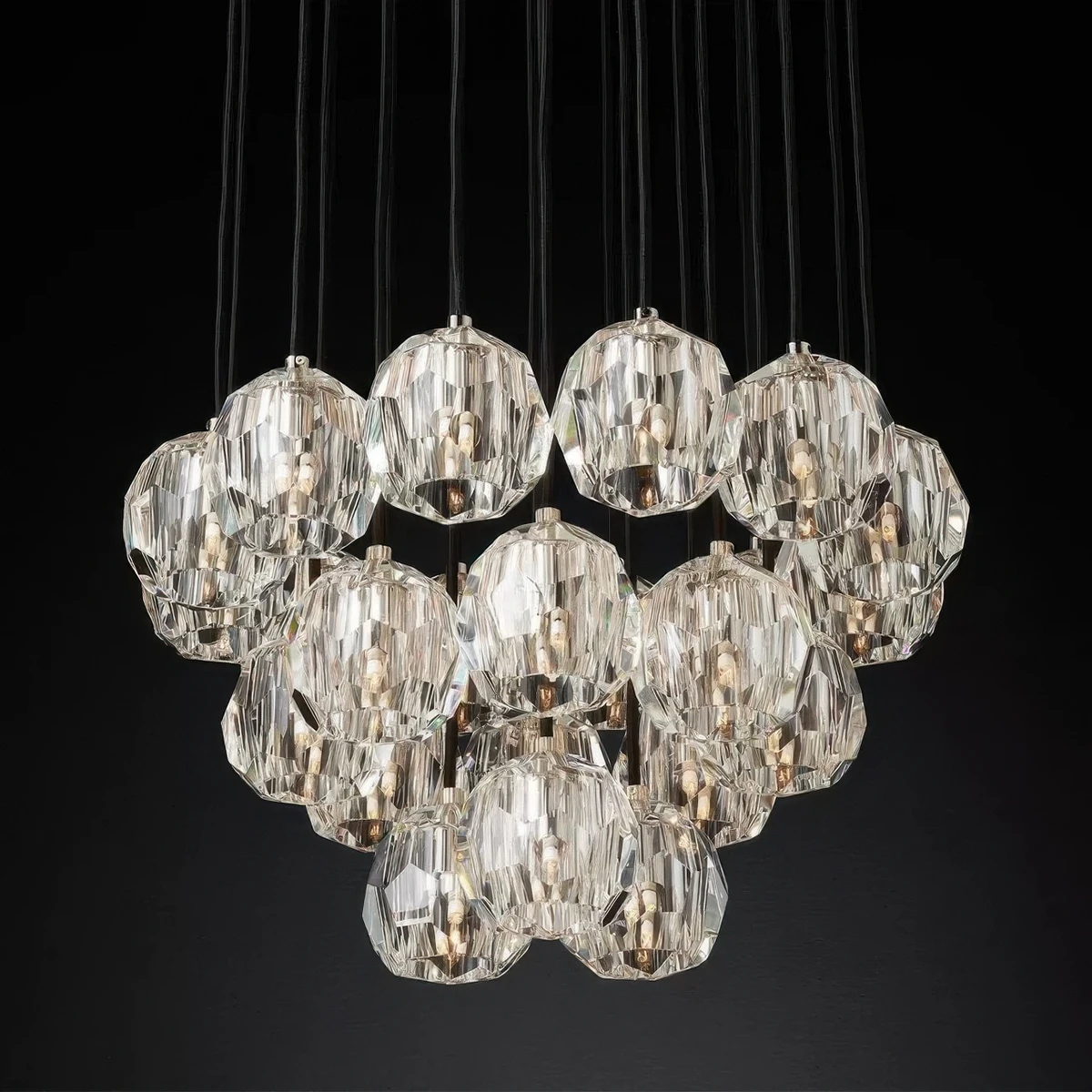 Boule De Cristal Round Cluster Chandelier