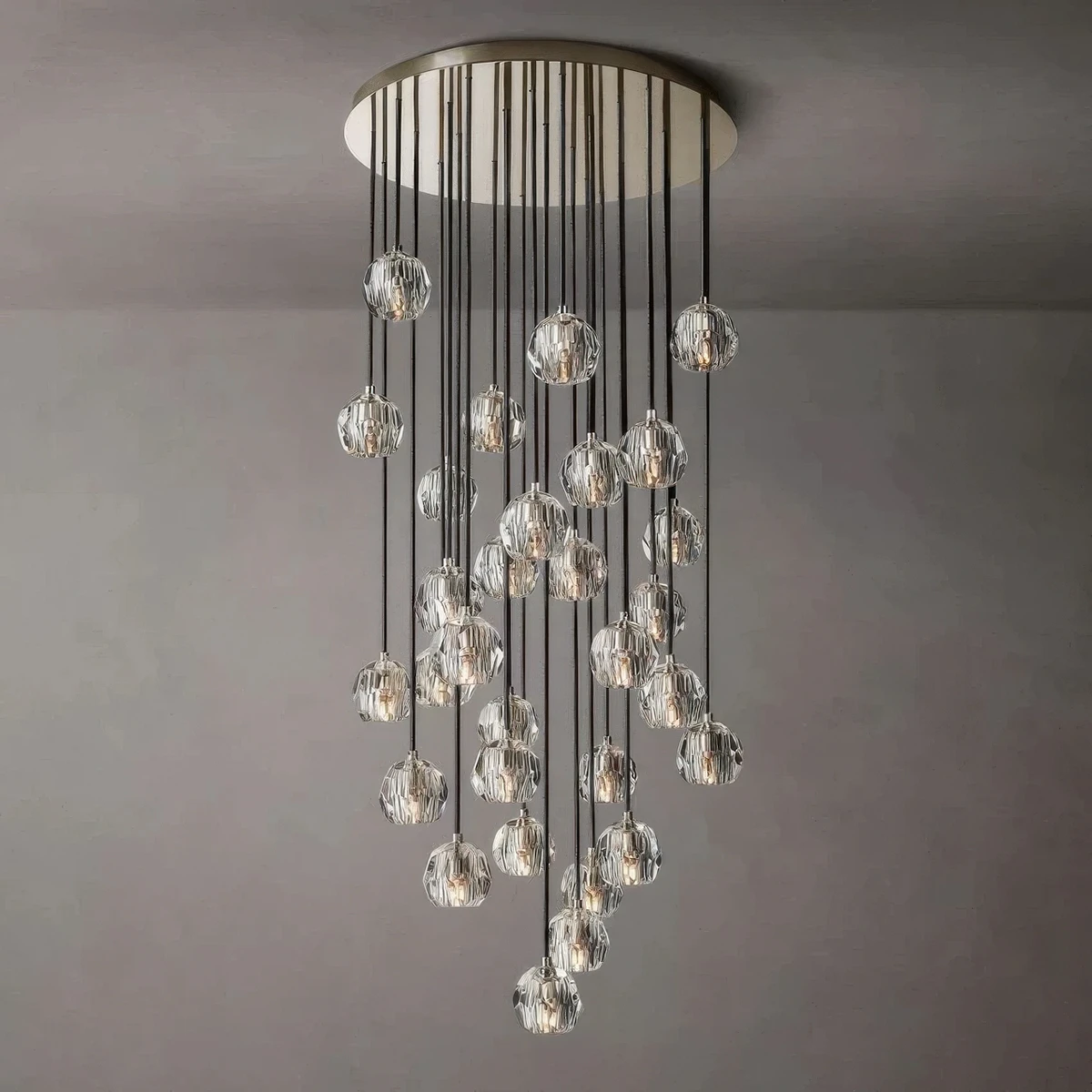 Boule De Cristal Round Cluster Chandelier