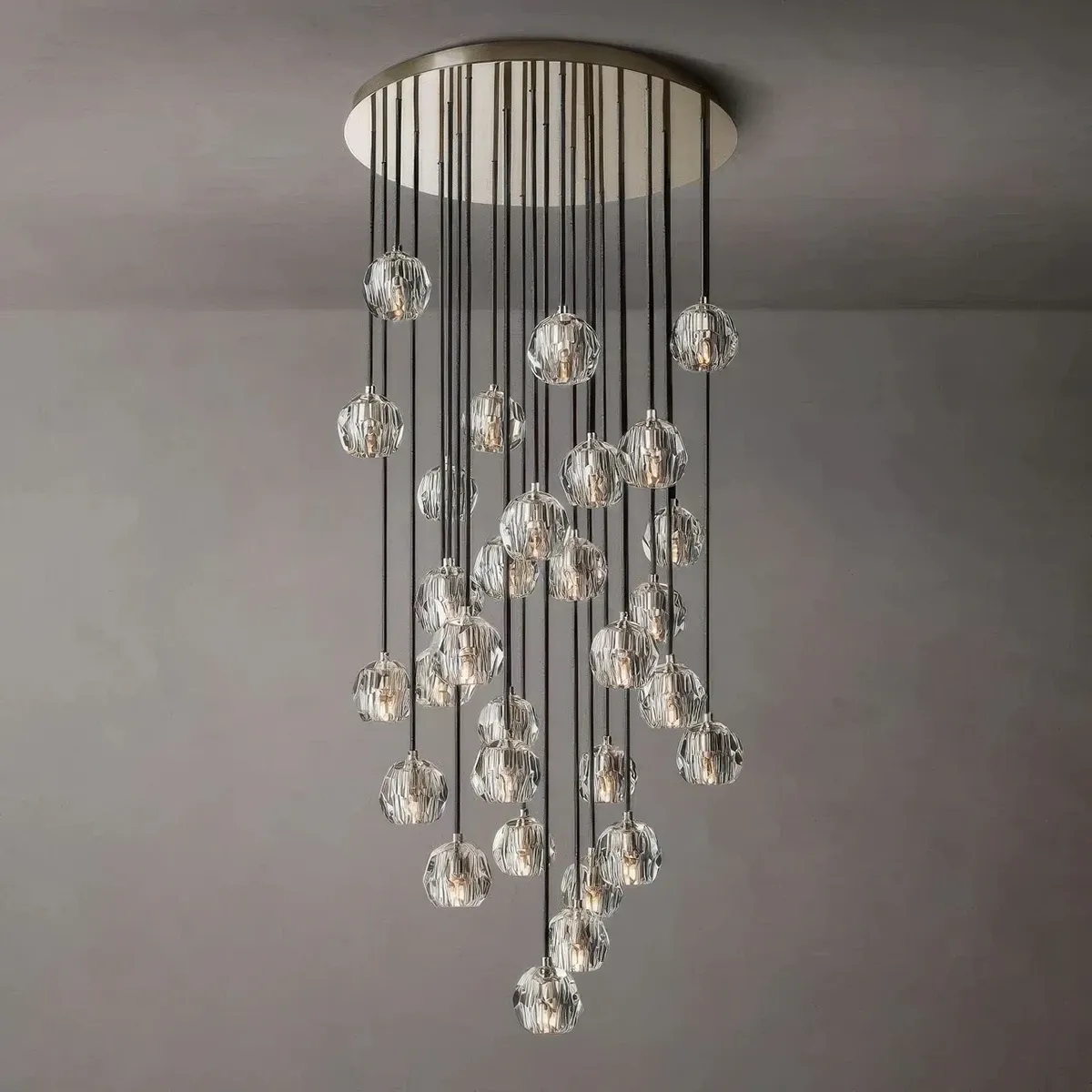 Boule De Cristal Round Cluster Chandelier