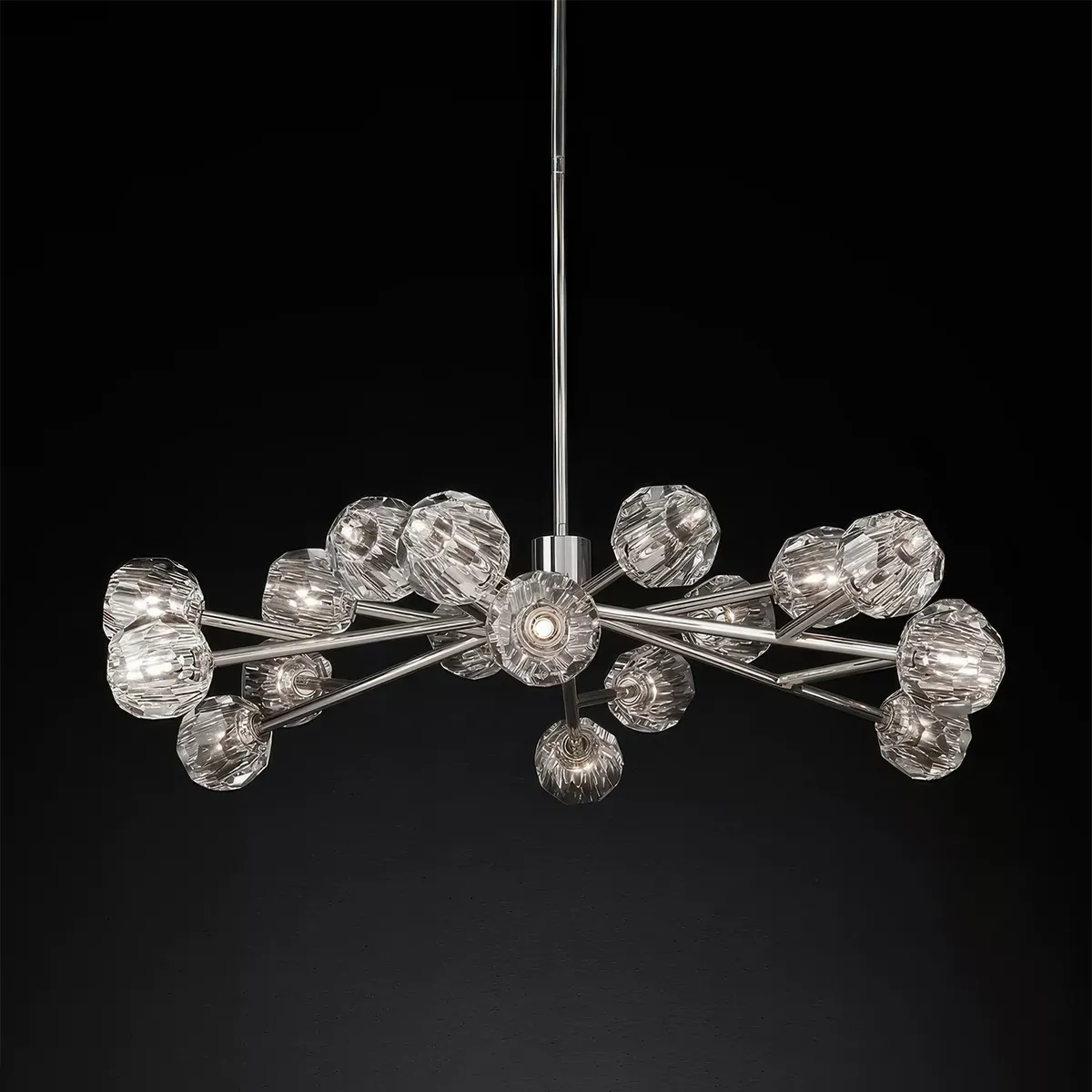 Boule De Cristal Glass Round Chandelier