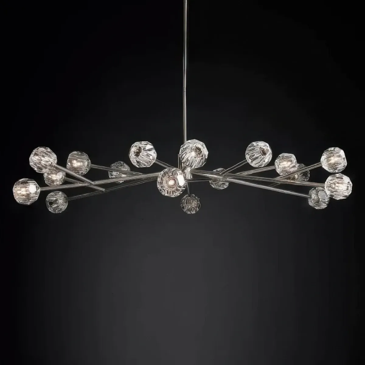 Boule De Cristal Glass Round Chandelier