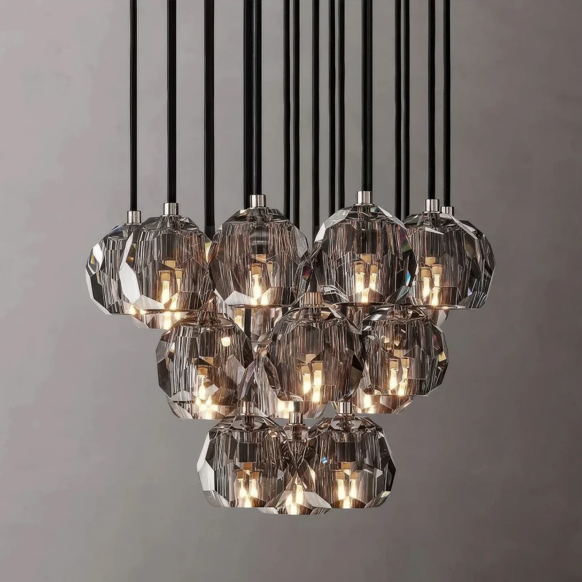 Boule De Cristal Round Cluster Chandelier