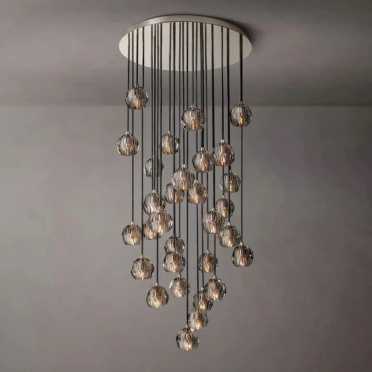 Boule De Cristal Round Cluster Chandelier