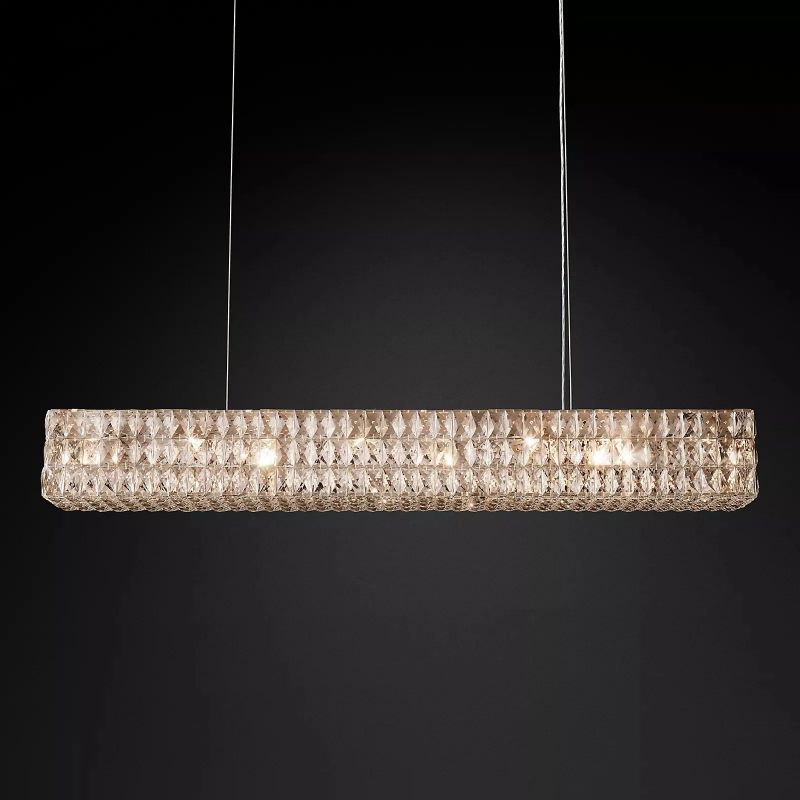 Bayview Crystal Linear Chandelier-HiLamps