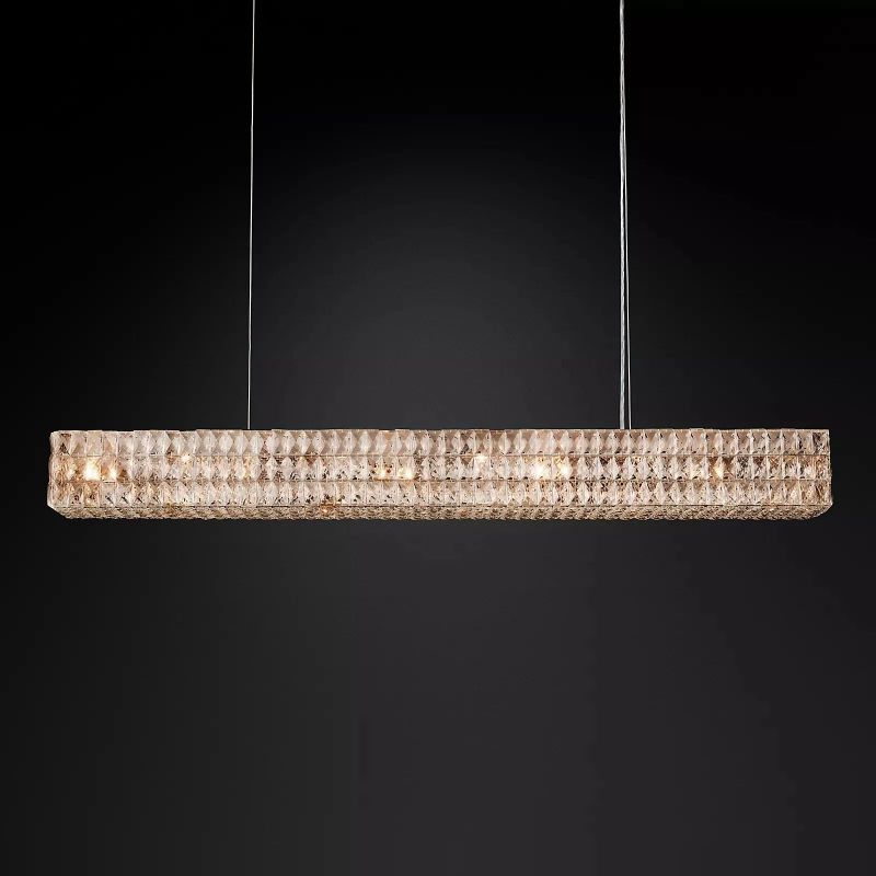 Bayview Crystal Linear Chandelier-HiLamps