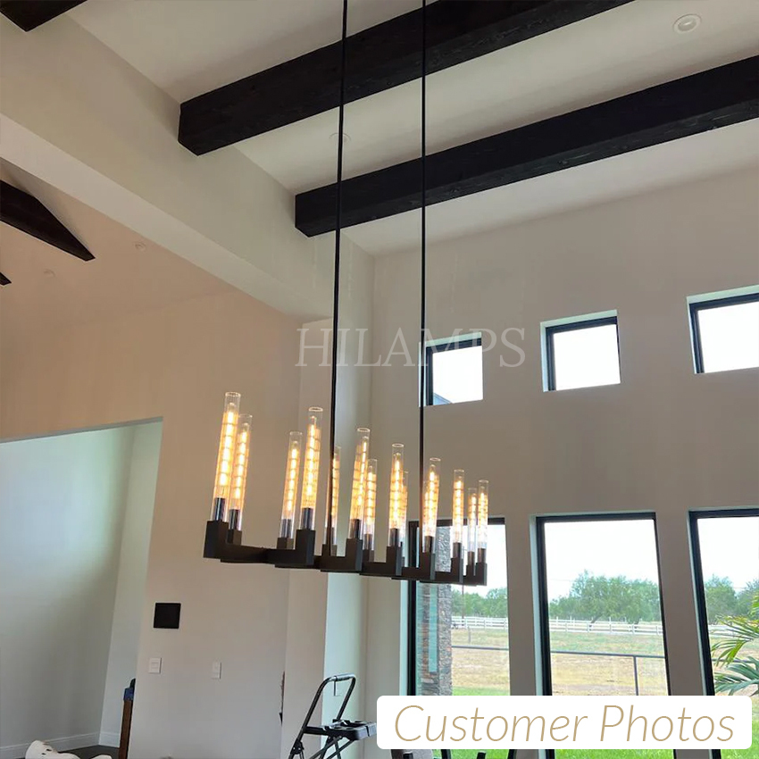Cannele Glass Round Chandelier 60"