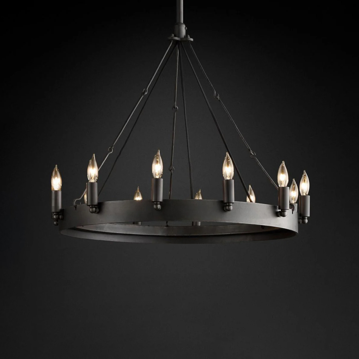 Camino Vintage Candelabra Round Chandelier