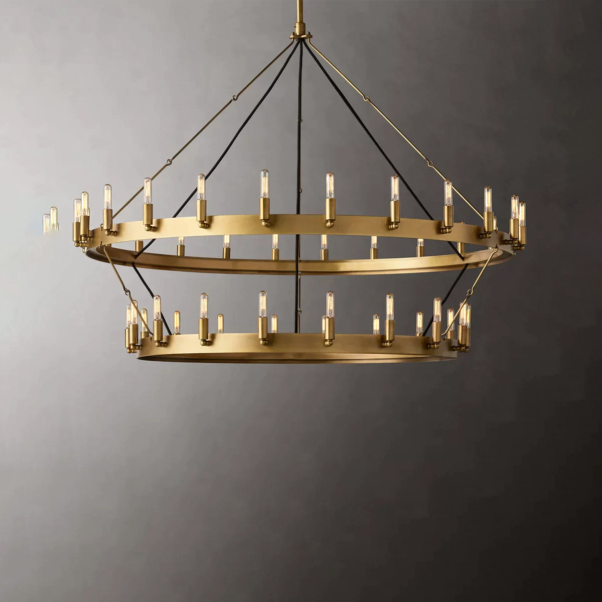 Camino Vintage Filament 2-Tier Chandelier