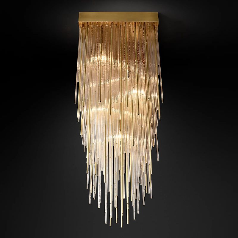 CASCADA SQUARE CHANDELIER 21"