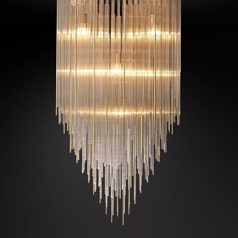 CASCADA SQUARE CHANDELIER 30"