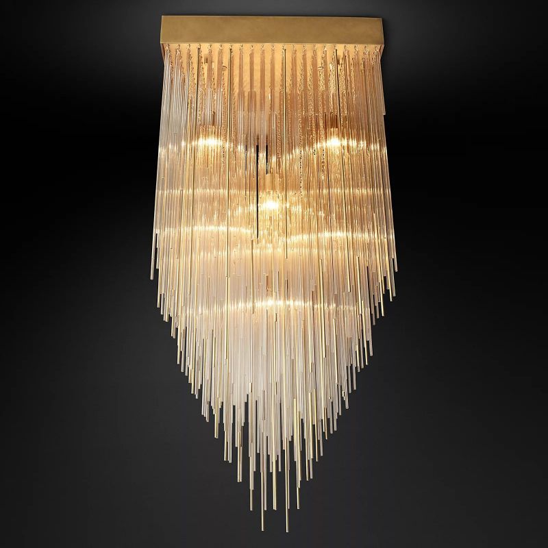 CASCADA SQUARE CHANDELIER 30"