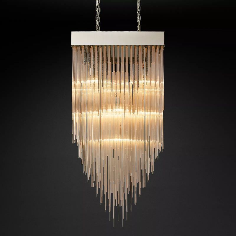 CASCADA SQUARE CHANDELIER 30"