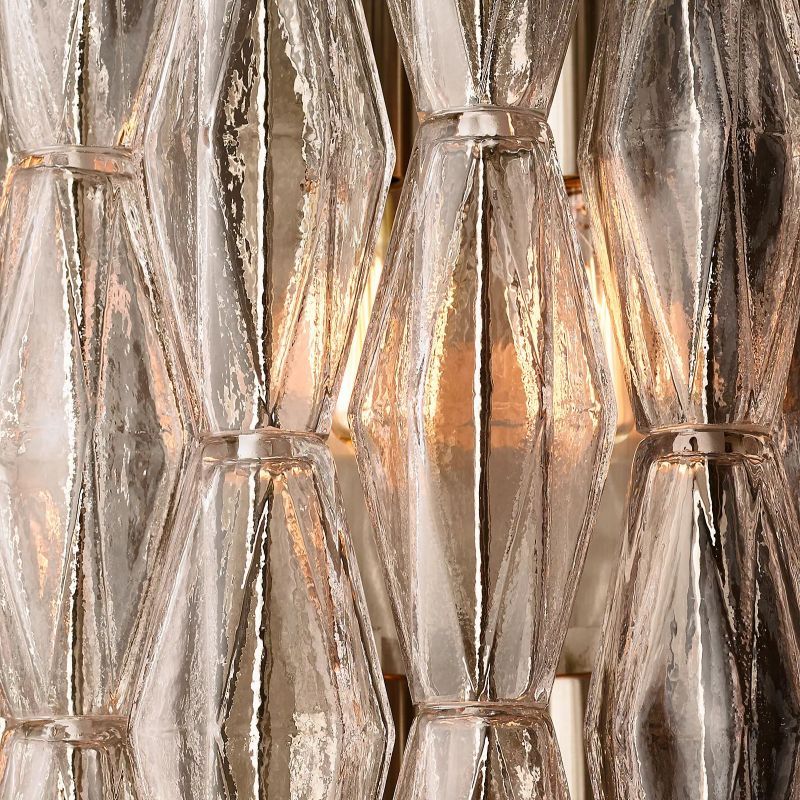 Chara Clear Glass Grand Wall Sconce-HiLamps
