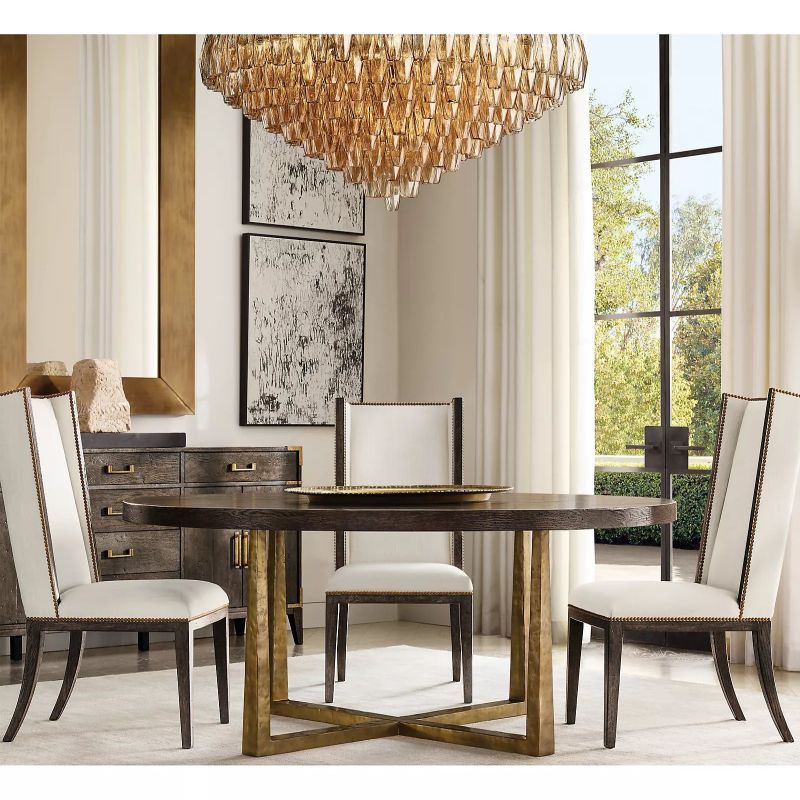 CHIARA SMOKE GLASS TIERED ROUND CHANDELIER 62"