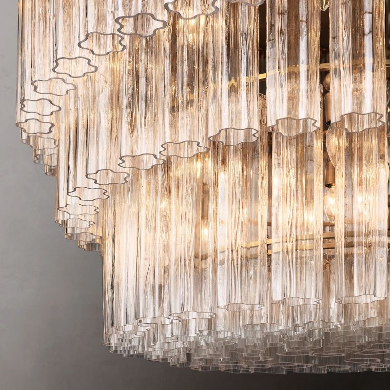 CIELO THREE-TIER ROUND CHANDELIER 48"