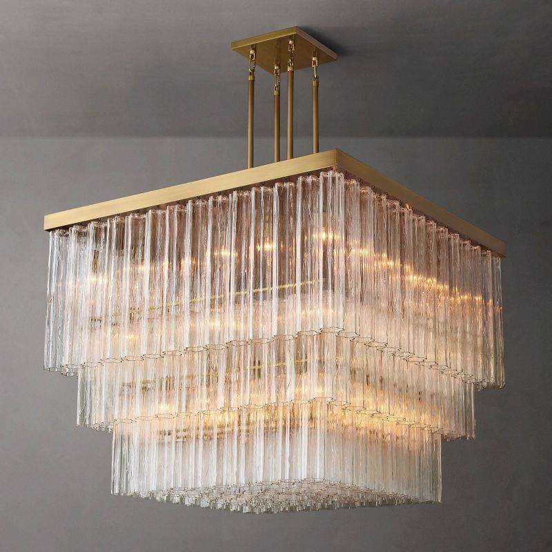Cedarville Square Chandelier 45"-HiLamps