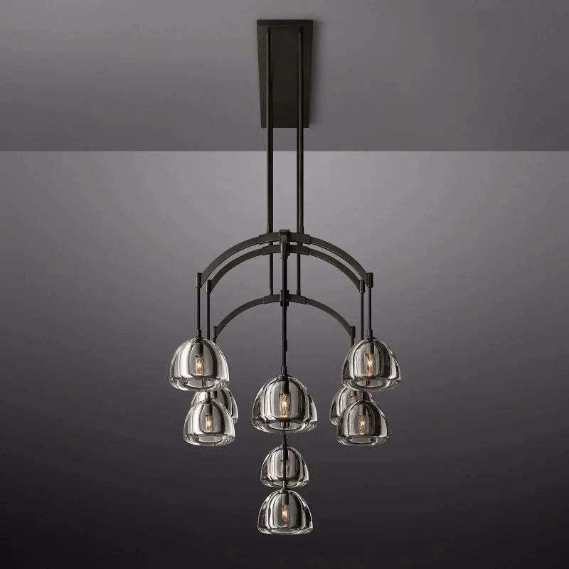HEMISPHERE LINEAR CHANDELIER 54"