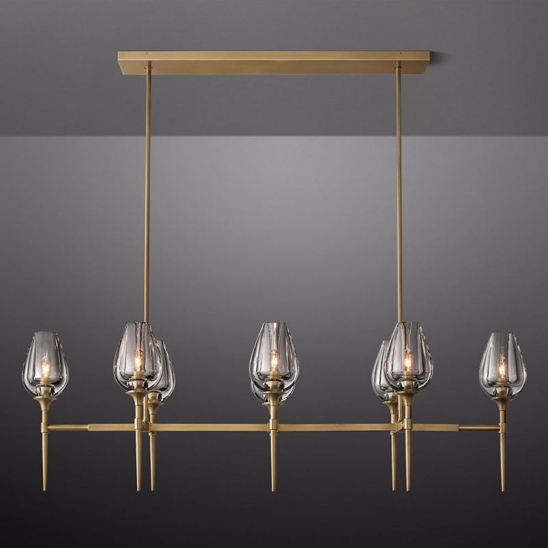 TULIP LINEAR CHANDELIER 52"