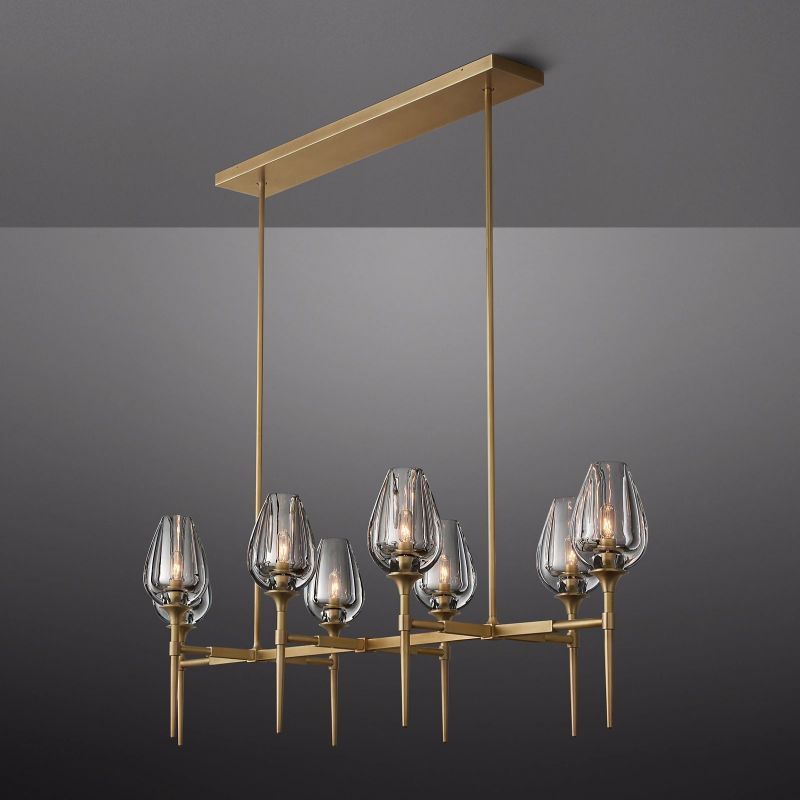 TULIP LINEAR CHANDELIER 52"