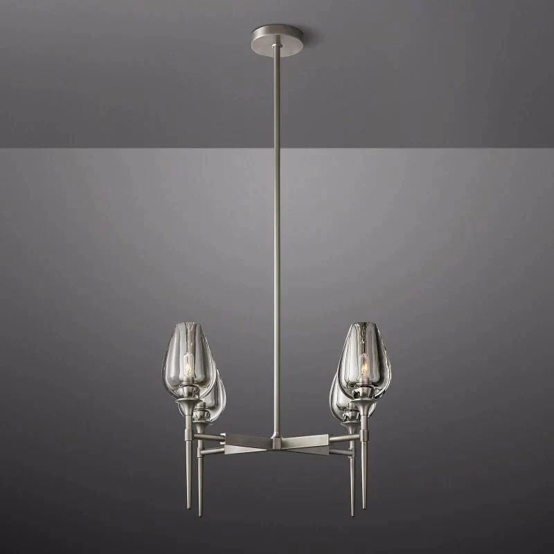 TULIP ROUND CHANDELIER 27"