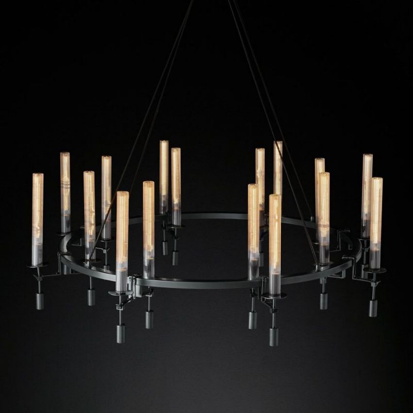 Fontanelle Round Chandelier 58"