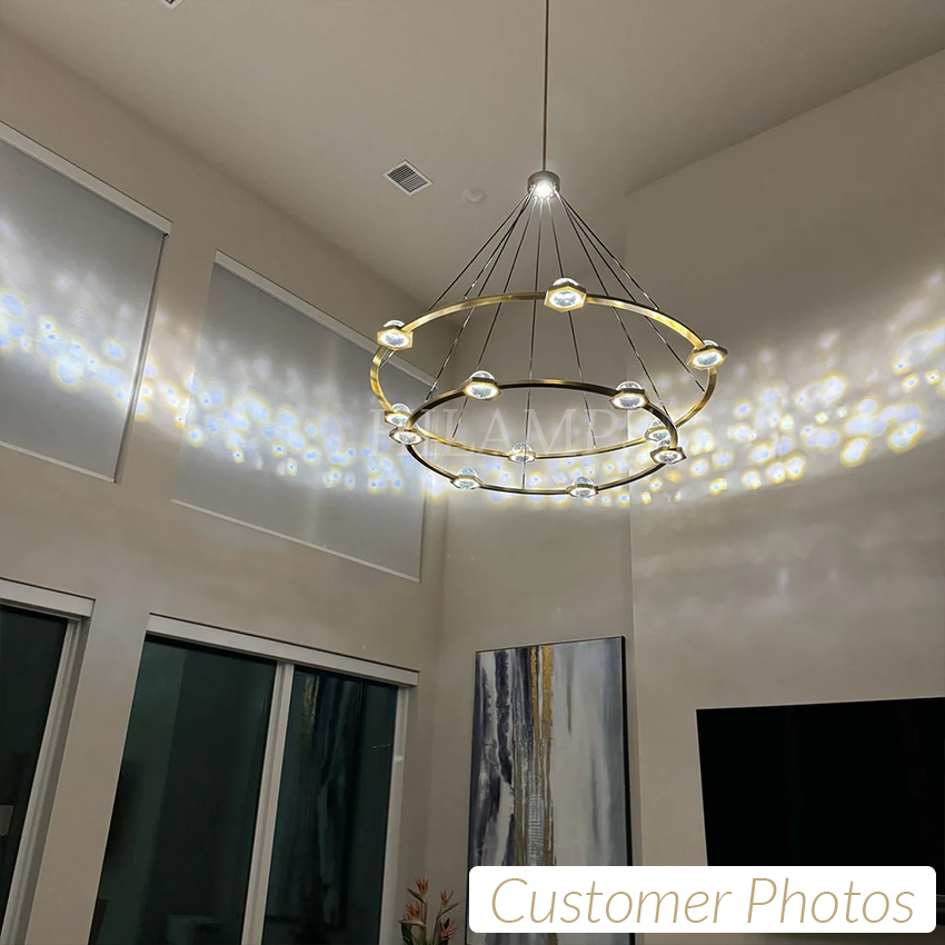 Eclatant Rectangular Chandelier 72"