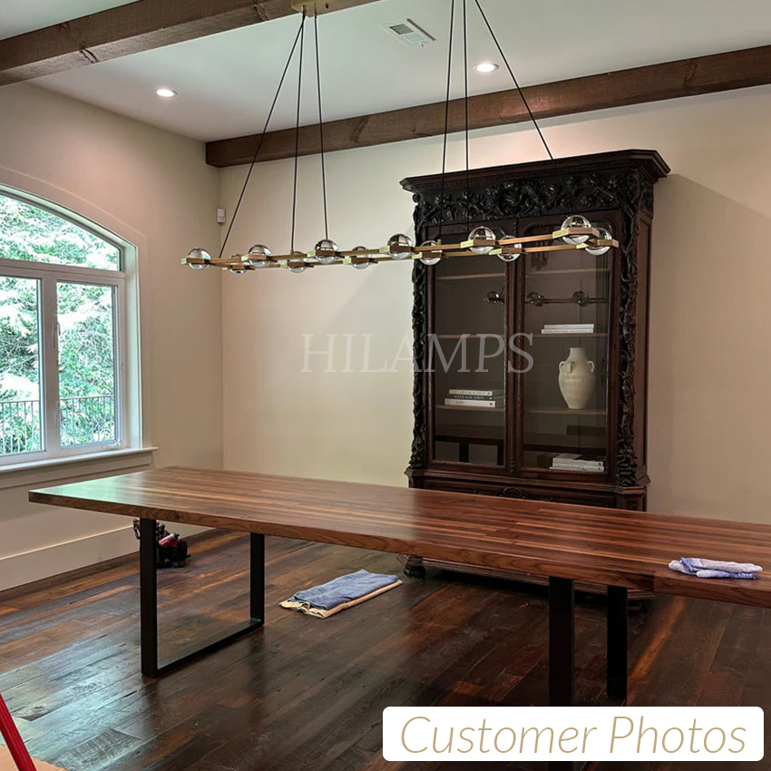 Eclatant Rectangular Chandelier 72"