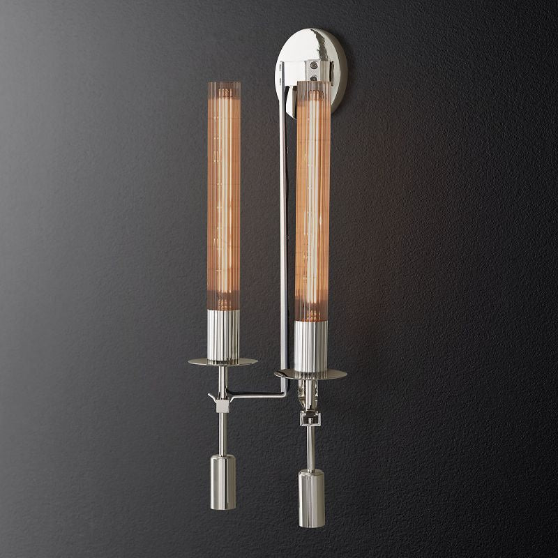 Fontanel Double Wall Sconce-HiLamps