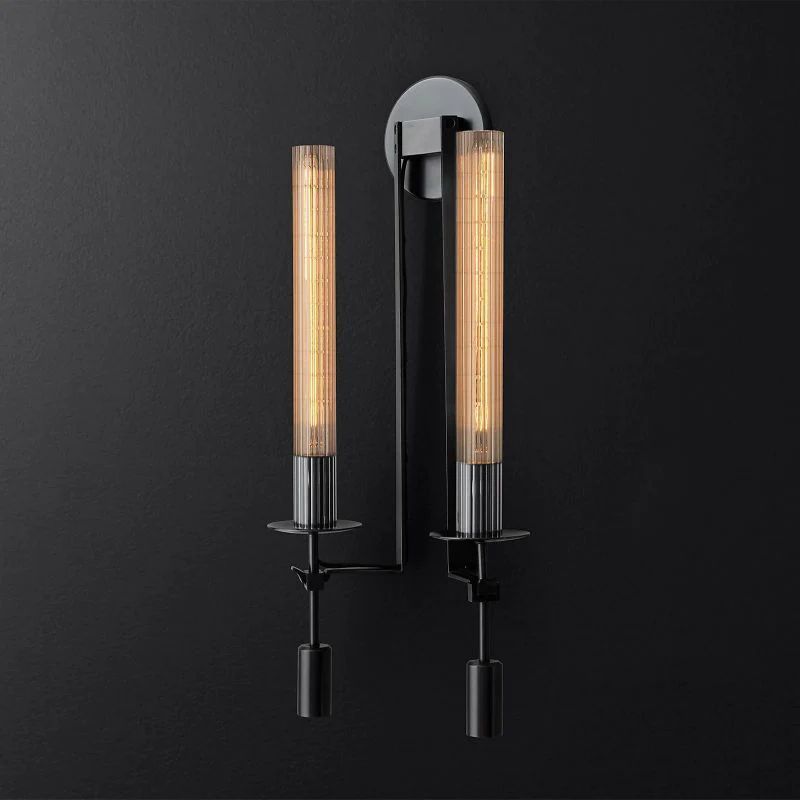 Fontanel Double Wall Sconce-HiLamps