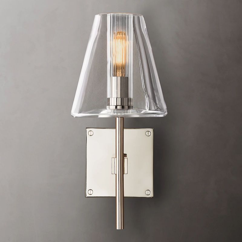 Fairfield Glass Shade Sconce-HiLamps