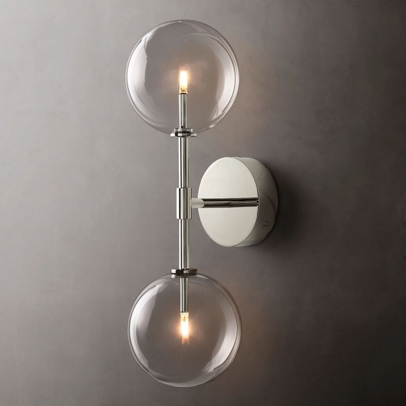 Yarrow Glass Globe Linear Sconce
