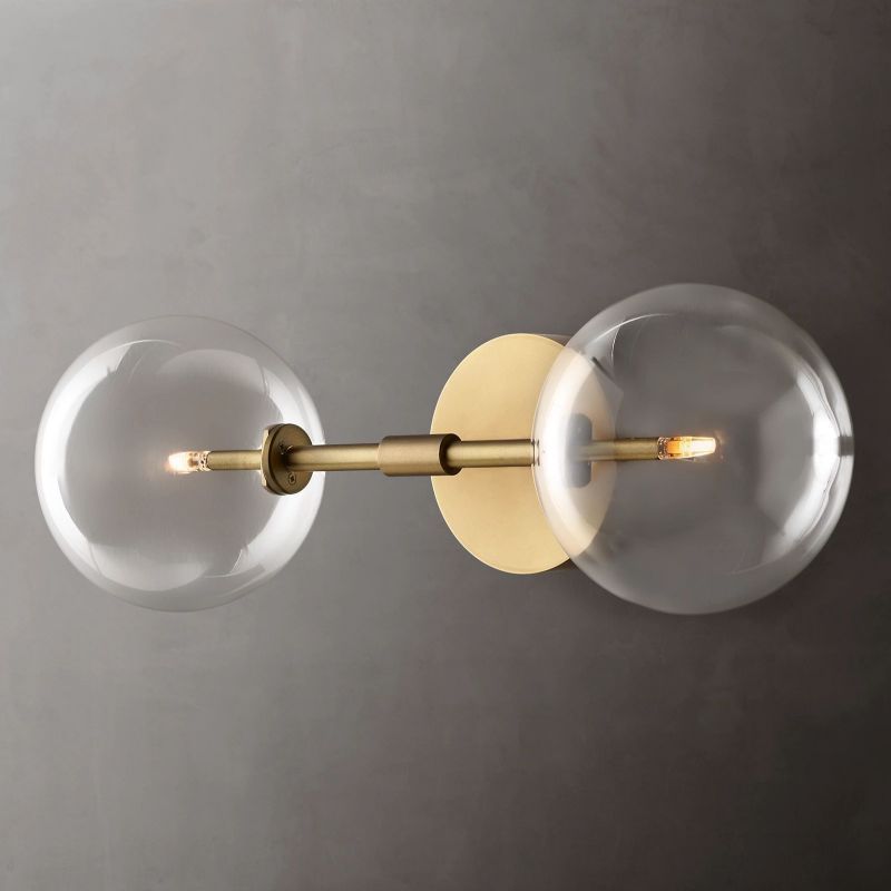 Yarrow Glass Globe Linear Sconce