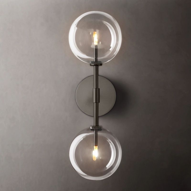 Yarrow Glass Globe Linear Sconce