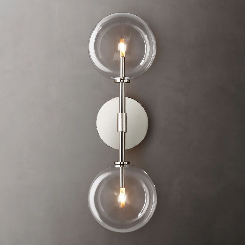 Yarrow Glass Globe Linear Sconce