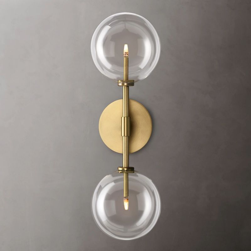 Yarrow Glass Globe Linear Sconce