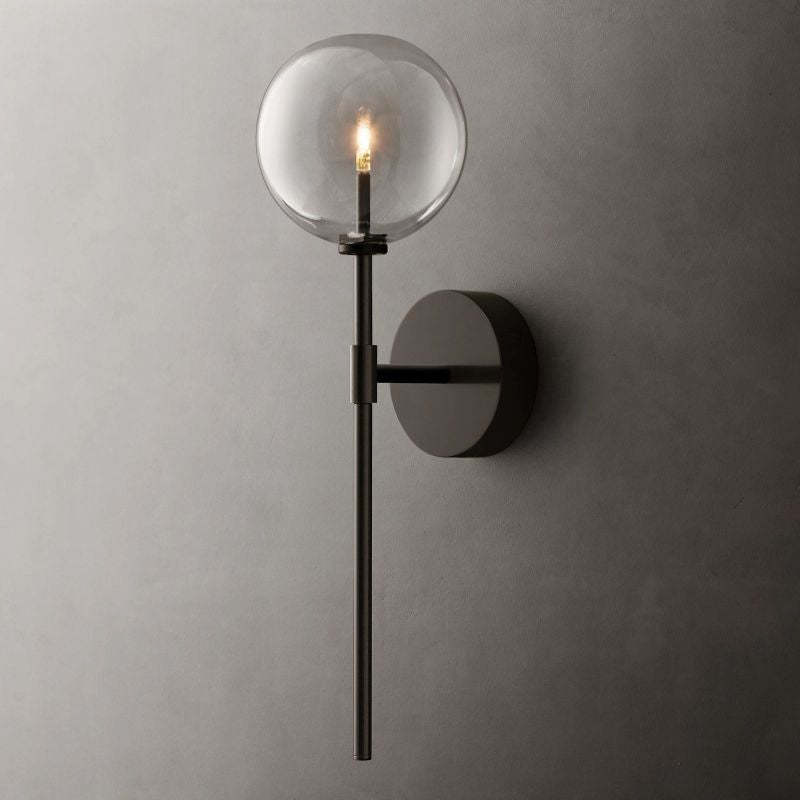 Yarrow Glass Globe Sconce