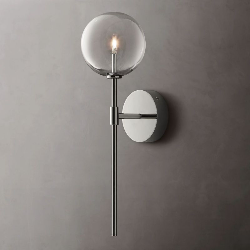 Yarrow Glass Globe Sconce