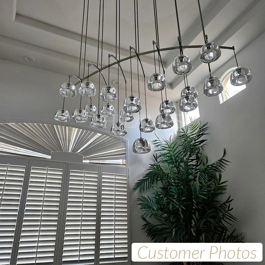 Hemisphere Round Chandelier 48"