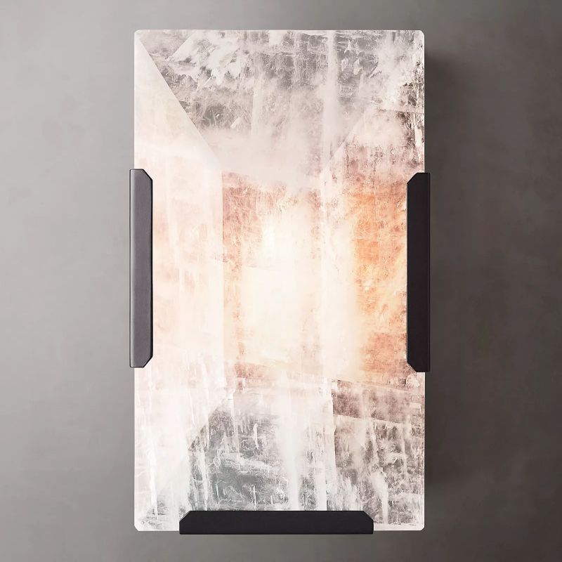 Hensley Calcite Short Wall Sconce-HiLamps