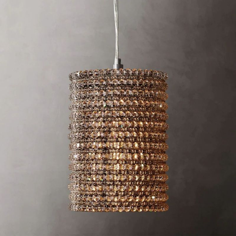 Joplin Crystal Halo Pendant 12"-HiLamps