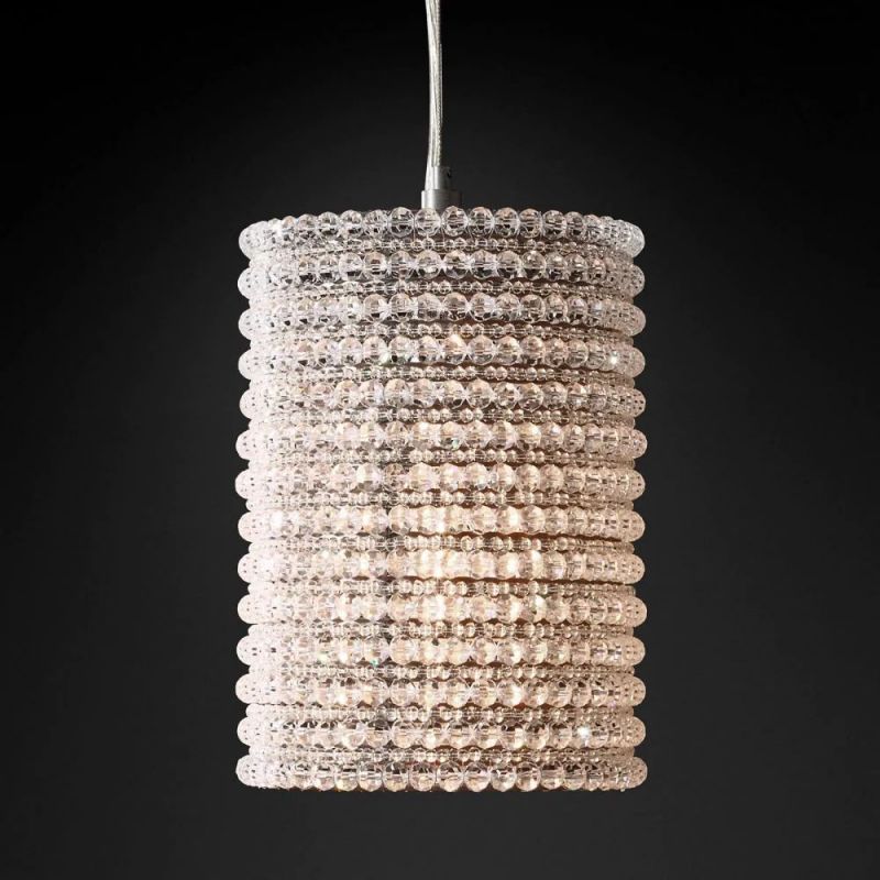 Joplin Crystal Halo Pendant 12"-HiLamps