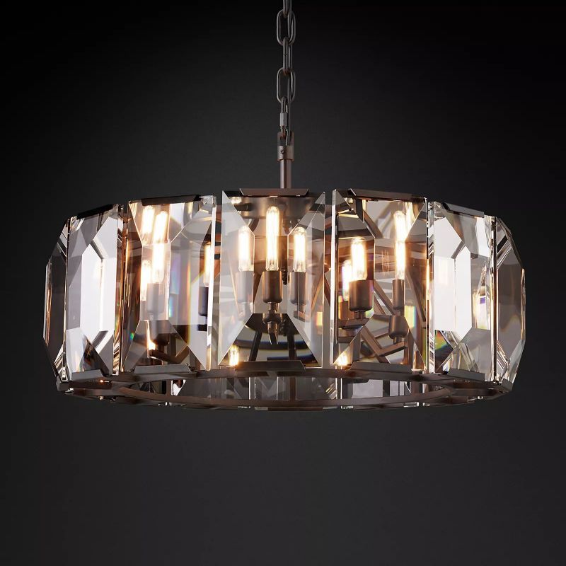 HARLOW CRYSTAL ROUND CHANDELIER 31"