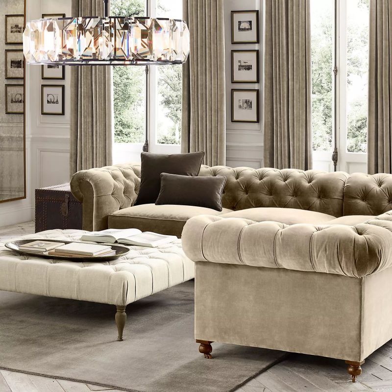 HARLOW CRYSTAL ROUND CHANDELIER 43"