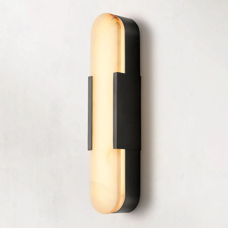 Melange Alabaster Sconce