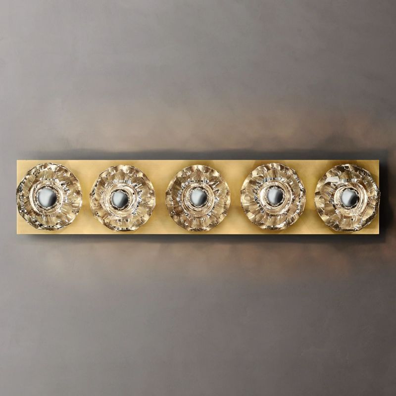 Bayfield Cristal Clear Glass Linear Grand Wall Sconce-HiLamps