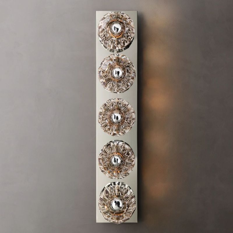 Bayfield Cristal Clear Glass Linear Grand Wall Sconce-HiLamps
