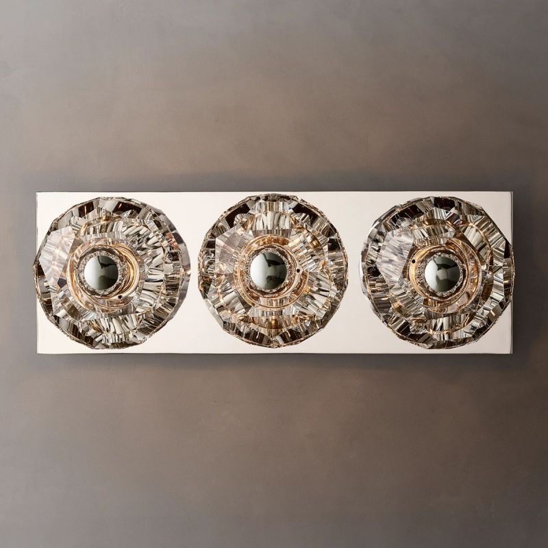 Bayfield Cristal Clear Glass Linear Short Wall Sconce-HiLamps
